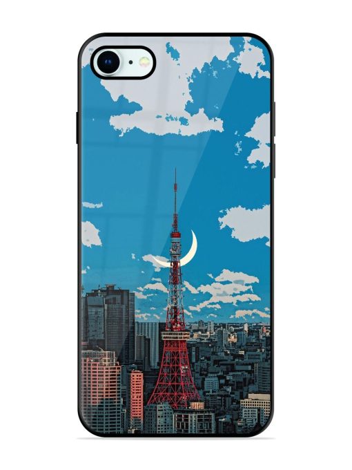 Tokyo Twilight Glossy Soft Edge Case for Apple Iphone 8