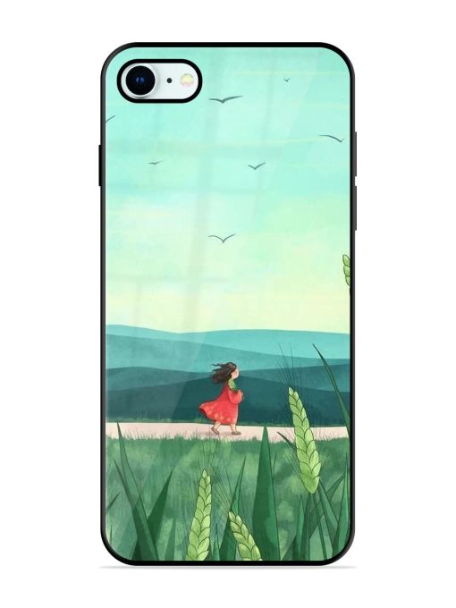 Solitude'S Serenity Glossy Soft Edge Case for Apple Iphone 8 Chachhi