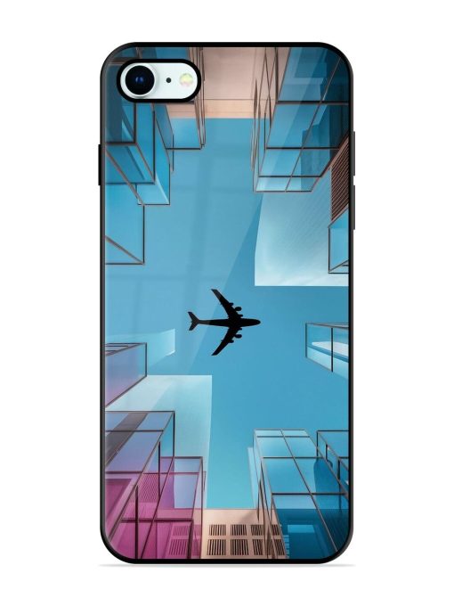 Urban Flightpath Glossy Soft Edge Case for Apple Iphone 8 Chachhi