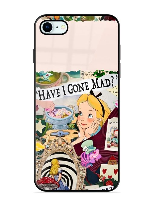 Mad Hatter'S Collage Glossy Soft Edge Case for Apple Iphone 8 Chachhi