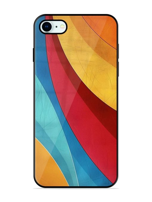 Curving Canvas Glossy Soft Edge Case for Apple Iphone 8 Chachhi