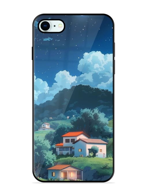 Peaceful Nightscape Glossy Soft Edge Case for Apple Iphone 8 Chachhi