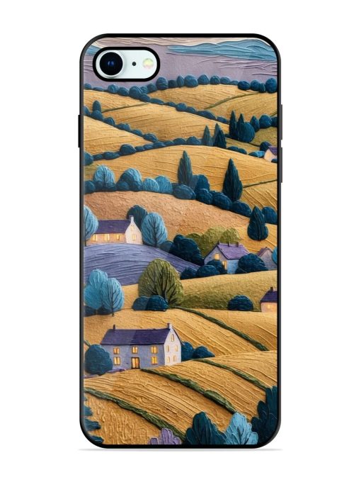 Rolling Hilltop Haven Glossy Soft Edge Case for Apple Iphone 8 Chachhi