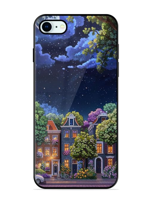 Moonlit Streets Glossy Soft Edge Case for Apple Iphone 8 Chachhi