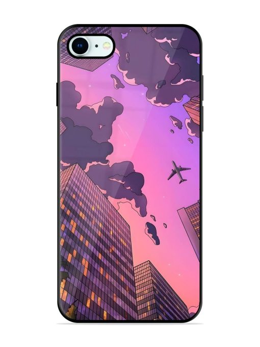 Urban Twilight Glossy Soft Edge Case for Apple Iphone 8 Chachhi