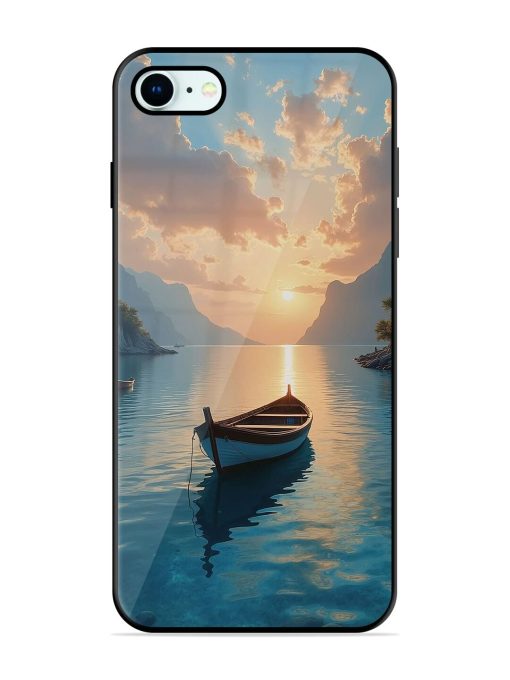 Serene Sunset Glossy Soft Edge Case for Apple Iphone 8 Chachhi