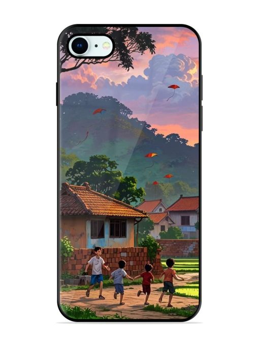 Sunset Play Glossy Soft Edge Case for Apple Iphone 8 Chachhi