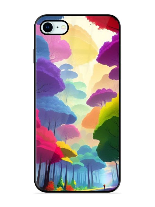 Rainbow Road Glossy Soft Edge Case for Apple Iphone 8 Chachhi