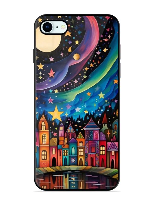 Starlit Village Glossy Soft Edge Case for Apple Iphone 8 Chachhi