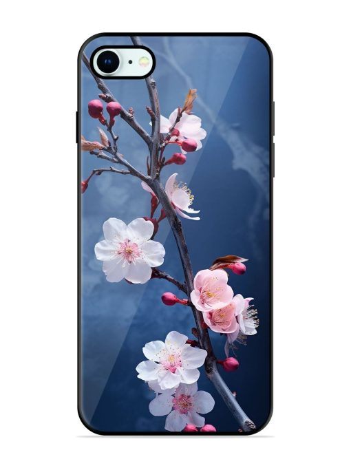 Delicate Blossoms Glossy Soft Edge Case for Apple Iphone 8 Chachhi