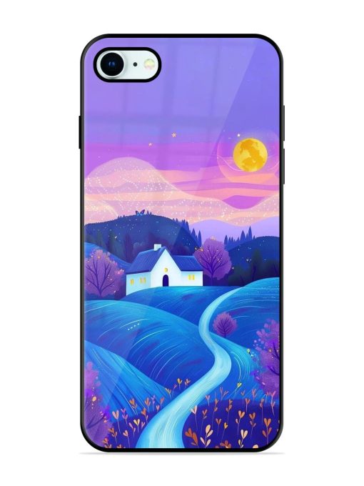 Moonlit Meadow Glossy Soft Edge Case for Apple Iphone 8 Chachhi