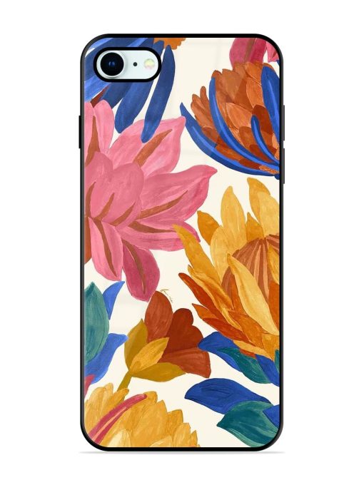 Blooming Tapestry Glossy Soft Edge Case for Apple Iphone 8 Chachhi