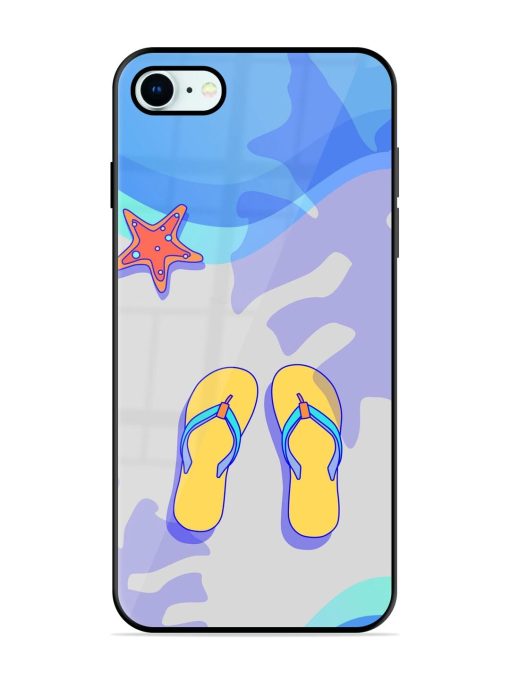 Sandy Toes And Salty Seas Glossy Soft Edge Case for Apple Iphone 8 Chachhi