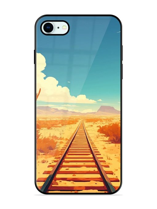 Endless Horizon Glossy Soft Edge Case for Apple Iphone 8 Chachhi