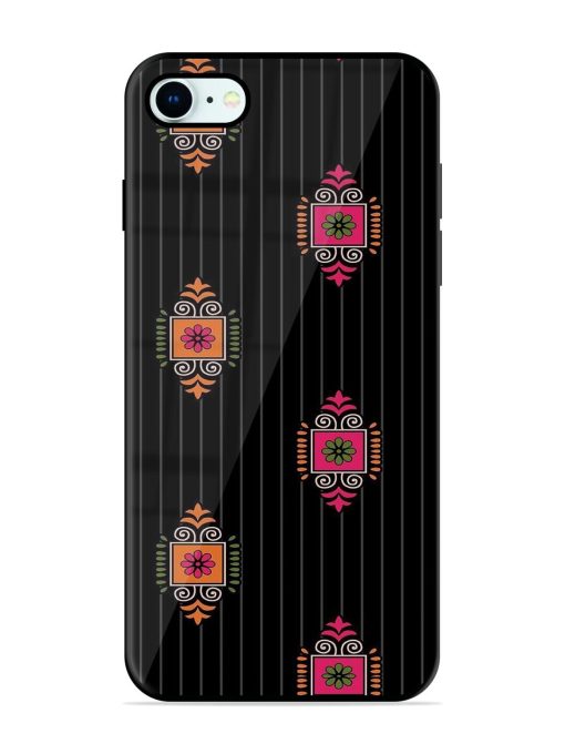 Ornate Elegance Glossy Soft Edge Case for Apple Iphone 8 Chachhi