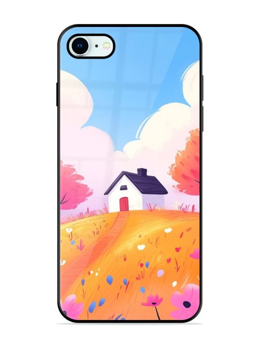 Hilltop Haven Glossy Soft Edge Case for Apple Iphone 8 Chachhi