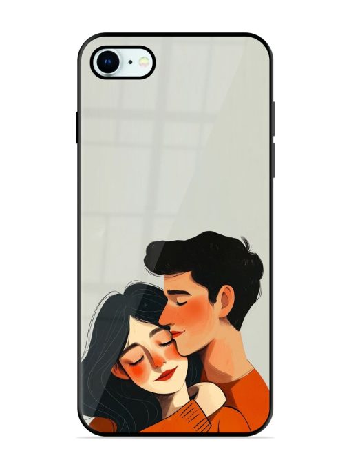 Craft Couples Glossy Soft Edge Case for Apple Iphone 8 Chachhi