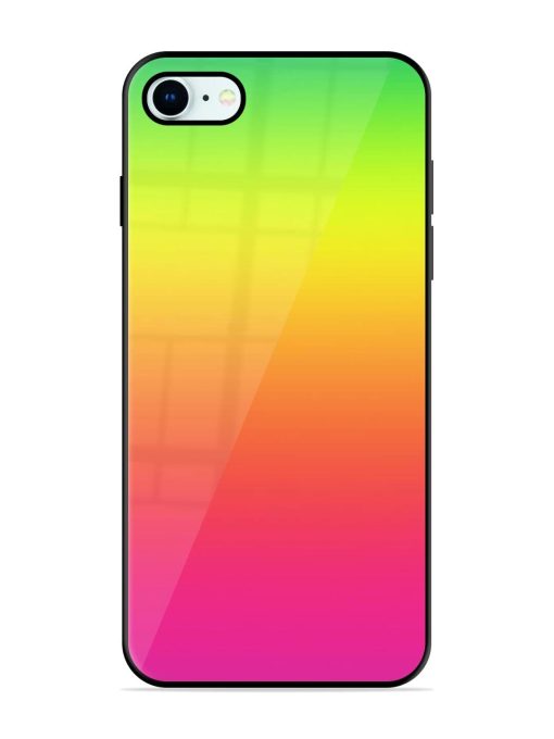 Rainbow Gradient Glossy Soft Edge Case for Apple Iphone 8 Chachhi