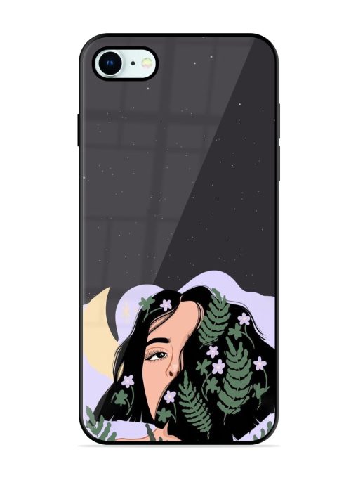 Lunar Lullaby Glossy Soft Edge Case for Apple Iphone 8 Chachhi