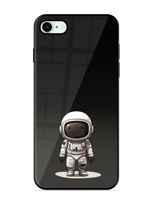 Neon Astronaut Glossy Soft Edge Case for Apple Iphone 8