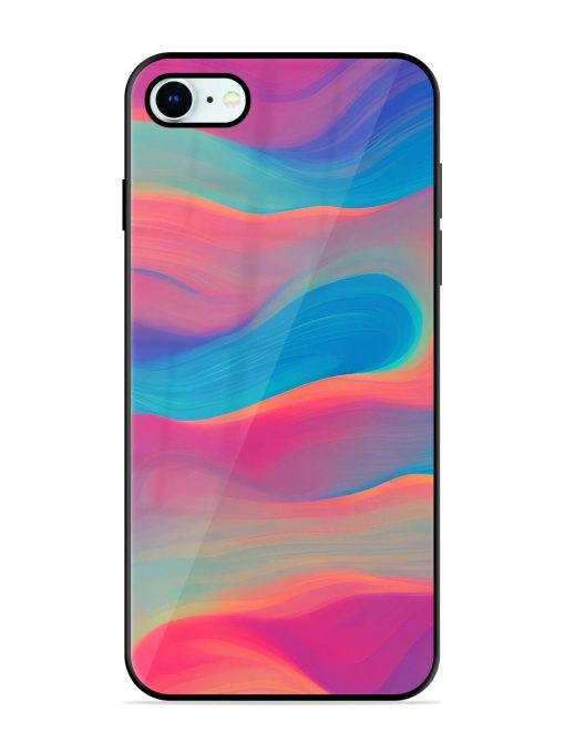 Wavy Wonder Glossy Soft Edge Case for Apple Iphone 8 Chachhi