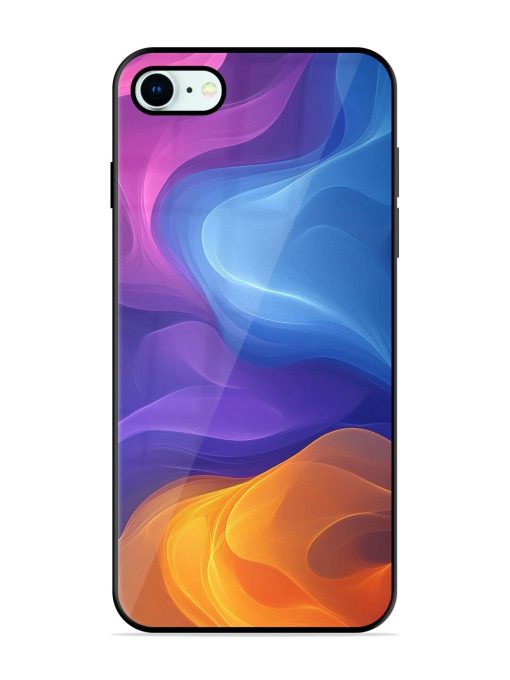 Cosmic Currents Glossy Soft Edge Case for Apple Iphone 8 Chachhi