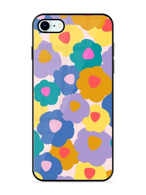 Flower Power Glossy Soft Edge Case for Apple Iphone 8