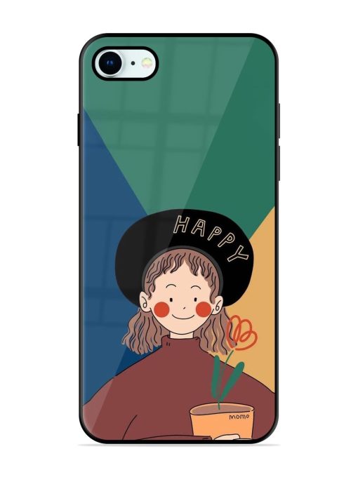 Happy Momo Glossy Soft Edge Case for Apple Iphone 8 Chachhi