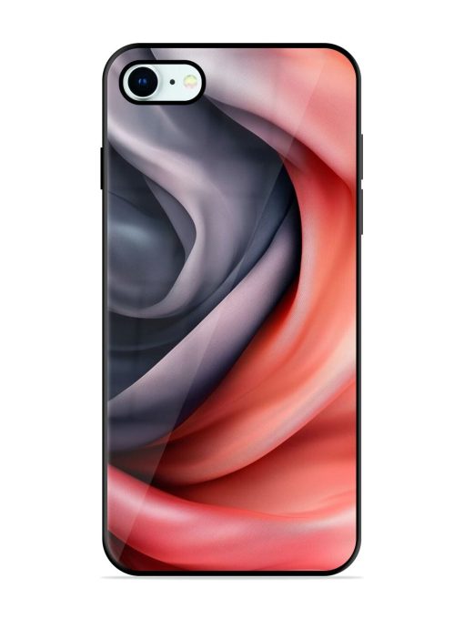 Swirling Silk Glossy Soft Edge Case for Apple Iphone 8 Chachhi