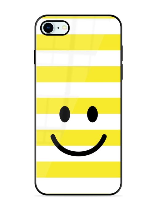 Smiling Stripes Glossy Soft Edge Case for Apple Iphone 8 Chachhi