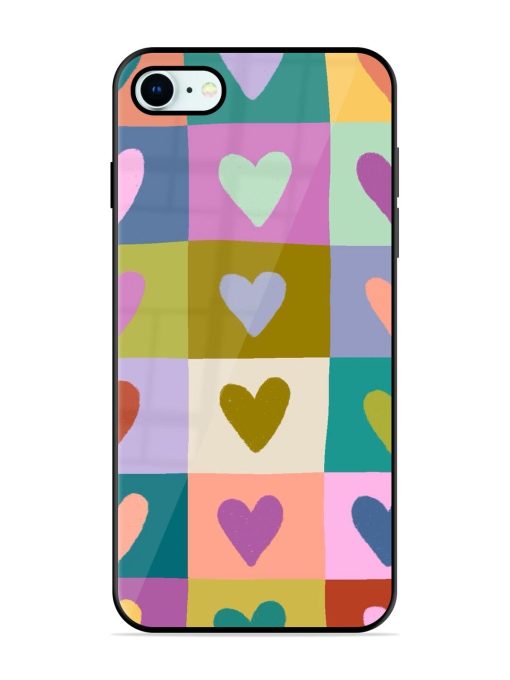 Box Of Hearts Glossy Soft Edge Case for Apple Iphone 8 Chachhi