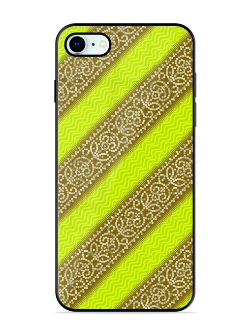 Golden Bandana Bliss Glossy Soft Edge Case for Apple Iphone 8 Chachhi