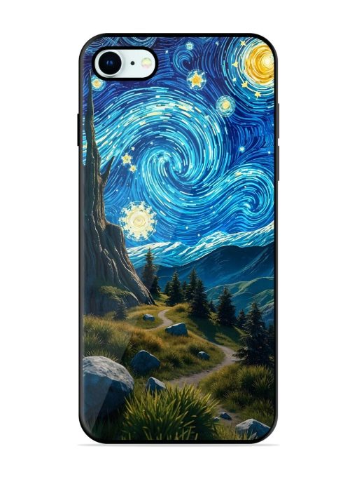 Starry Night In The Shire Glossy Soft Edge Case for Apple Iphone 8 Chachhi