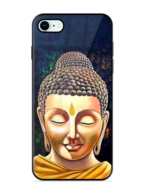 Buddha Face Glossy Soft Edge Case for Apple Iphone 8 Chachhi