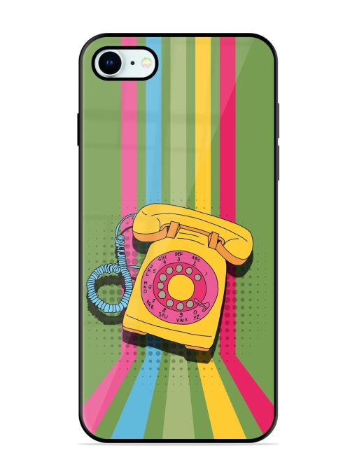 Retro Dialer Glossy Soft Edge Case for Apple Iphone 8 Chachhi