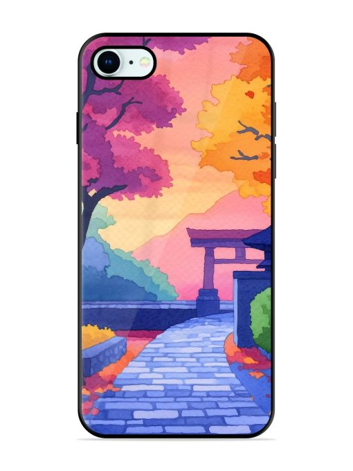 Autumnal Serenity Glossy Soft Edge Case for Apple Iphone 8 Chachhi