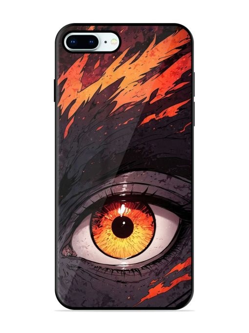 Inferno Gaze Glossy Soft Edge Case for Apple Iphone 8 Plus Chachhi