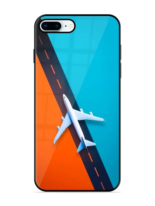 Skyward Bound Glossy Soft Edge Case for Apple Iphone 8 Plus Chachhi