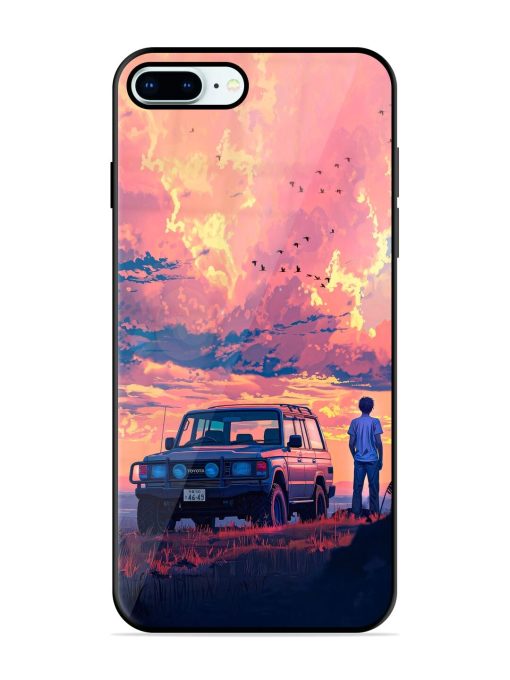 Solitude'S Horizon Glossy Soft Edge Case for Apple Iphone 8 Plus Chachhi