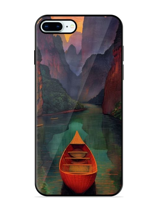 Serene Passage Glossy Soft Edge Case for Apple Iphone 8 Plus Chachhi