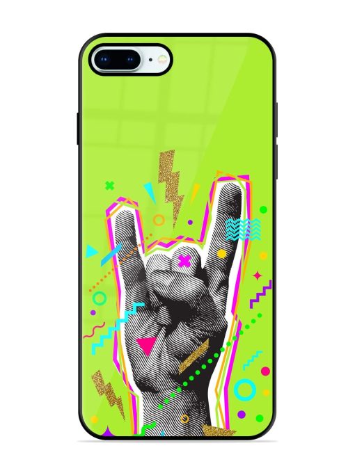 Neon Rock Glossy Soft Edge Case for Apple Iphone 8 Plus Chachhi