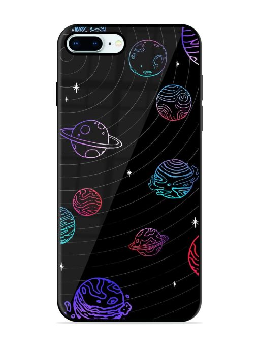 Cosmic Ballet Glossy Soft Edge Case for Apple Iphone 8 Plus Chachhi