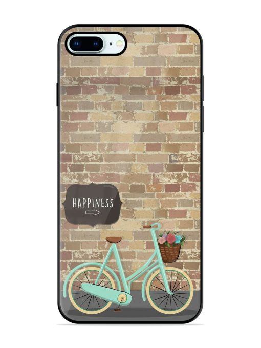 Pedaling Towards Happiness Glossy Soft Edge Case for Apple Iphone 8 Plus Chachhi