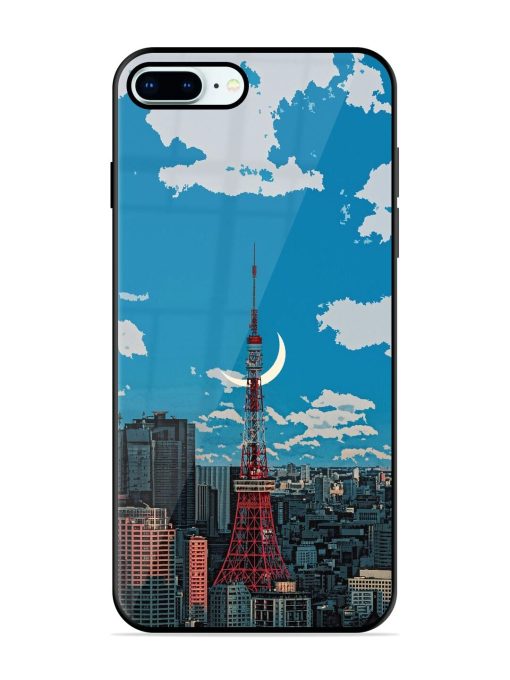 Tokyo Twilight Glossy Soft Edge Case for Apple Iphone 8 Plus Chachhi