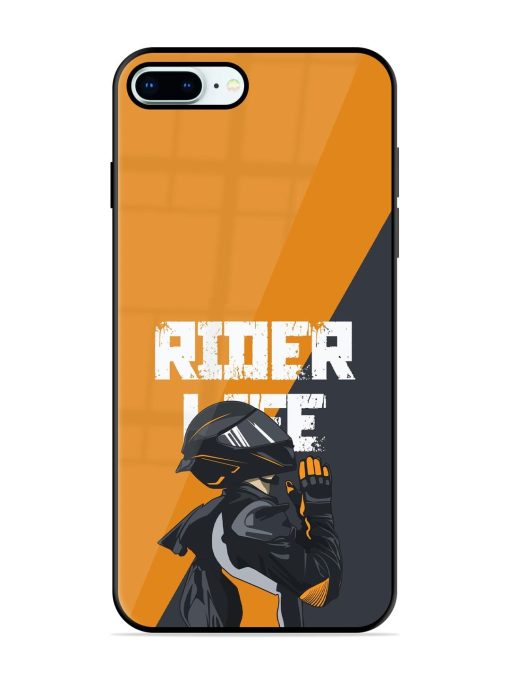 Ride Never Ends Glossy Soft Edge Case for Apple Iphone 8 Plus Chachhi