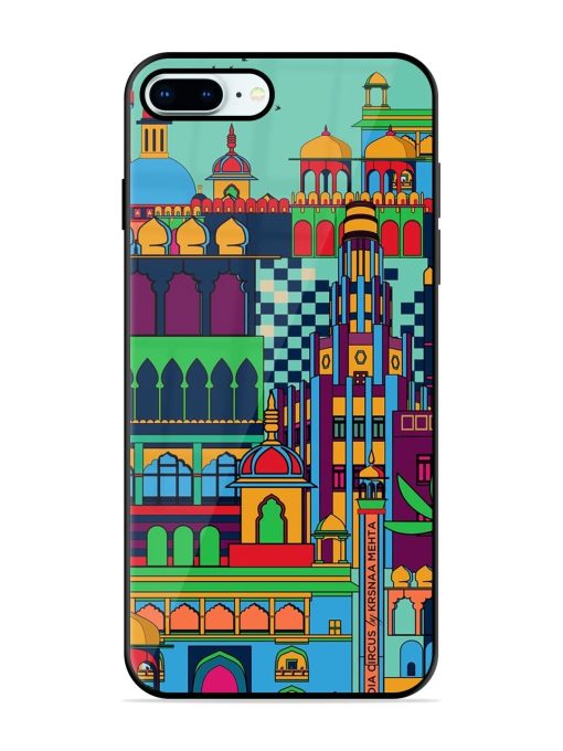 Indian Tapestry Glossy Soft Edge Case for Apple Iphone 8 Plus Chachhi