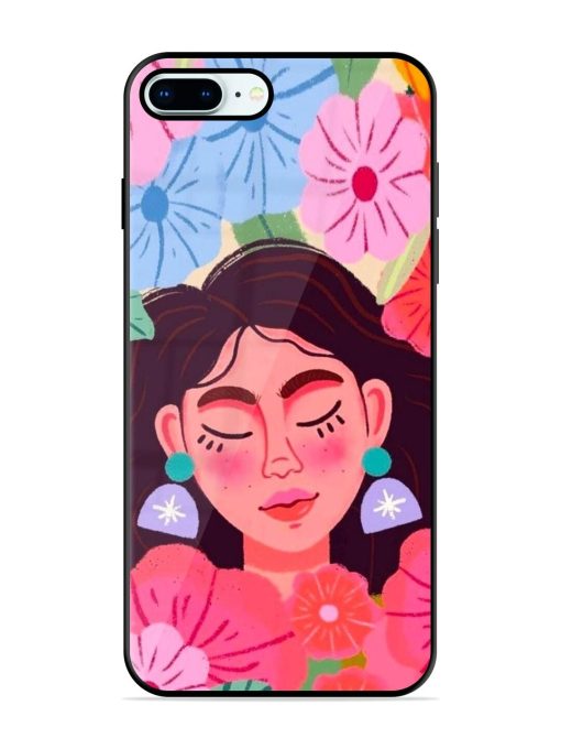 Blooming Serenity Glossy Soft Edge Case for Apple Iphone 8 Plus Chachhi