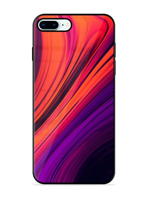 Crimson Curls Glossy Soft Edge Case for Apple Iphone 8 Plus Chachhi