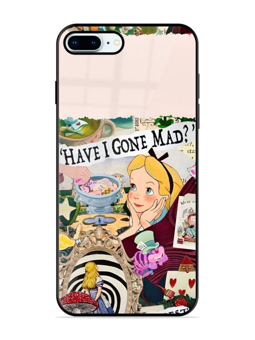 Mad Hatter'S Collage Glossy Soft Edge Case for Apple Iphone 8 Plus Chachhi