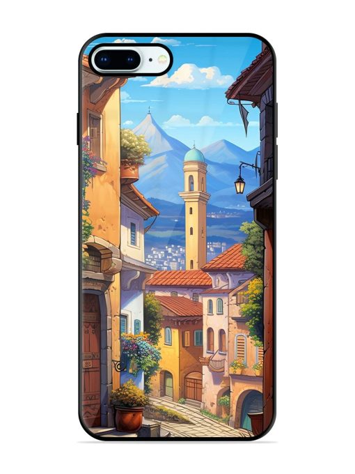 Tuscan Twilight Glossy Soft Edge Case for Apple Iphone 8 Plus Chachhi